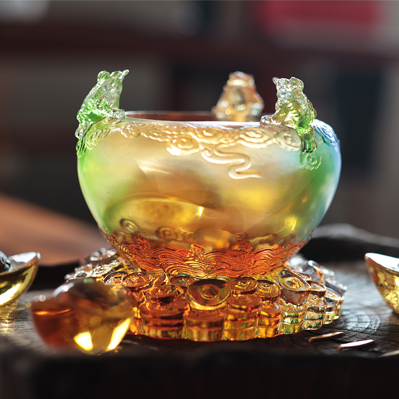 Kristal Cornucopia Cam Hazine Kasesi