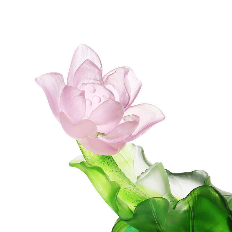 Lotus Serisi Koridor Dekorasyonu Kristal Cam Vazo Seti