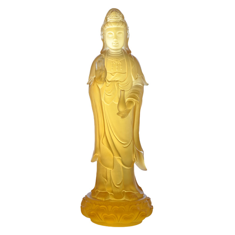 Guanyin Bodhisattva Cam Heykeli