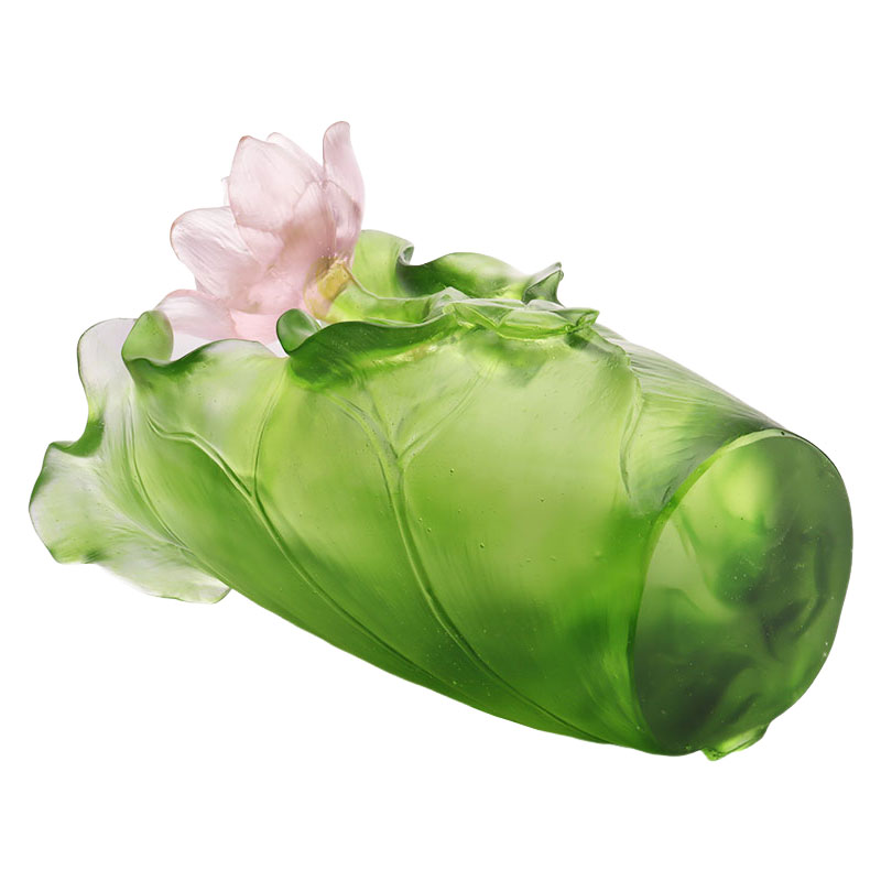 Lotus Serisi Koridor Dekorasyonu Kristal Cam Vazo Seti