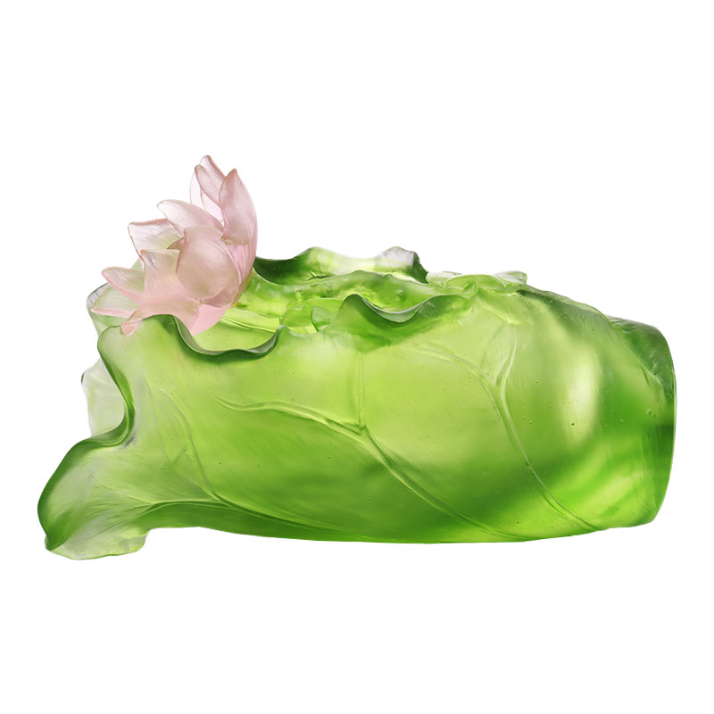 Lotus Serisi Koridor Dekorasyonu Kristal Cam Vazo Seti