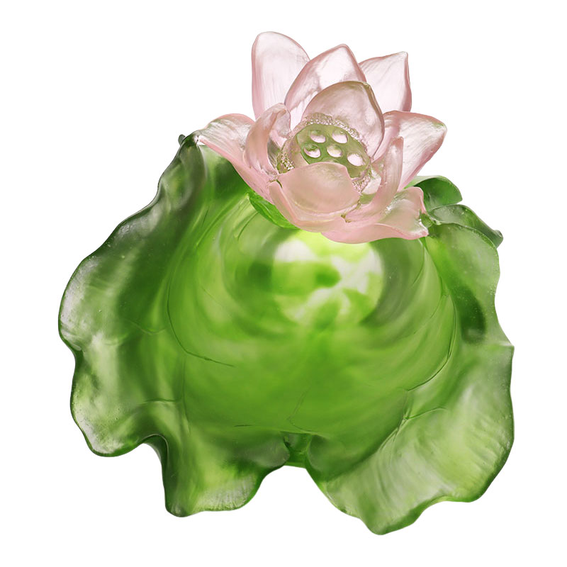 Lotus Serisi Koridor Dekorasyonu Kristal Cam Vazo Seti