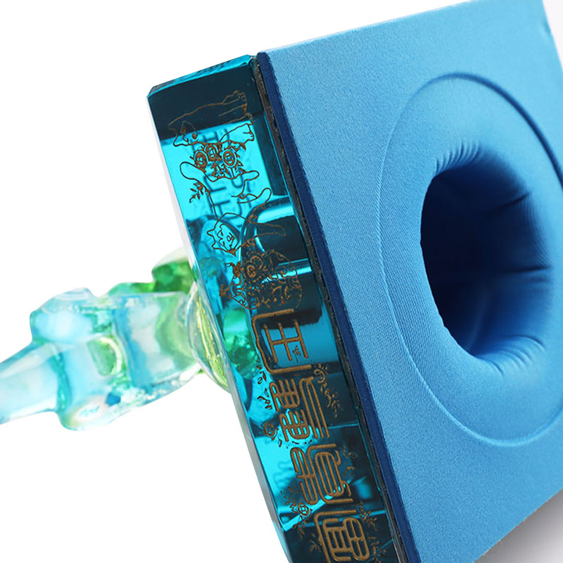 Mavi geyik şişe kapağı dekoratif süsler cam şarap şişesi eşyaları