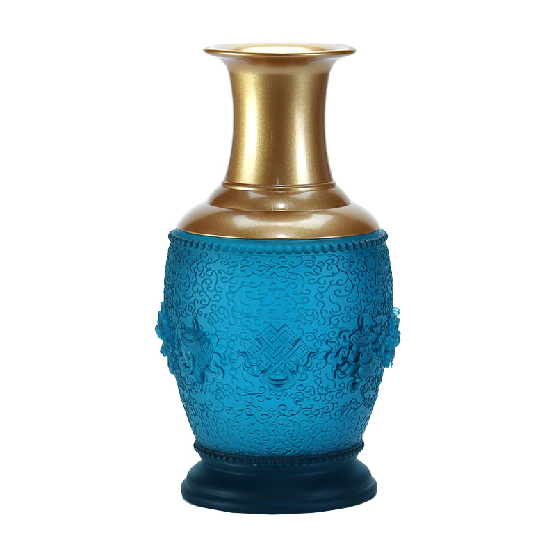 Kraliyet Mavisi Sekiz Uğurlu Semboller Budist Sunağı Kristal Cam Teklifleri