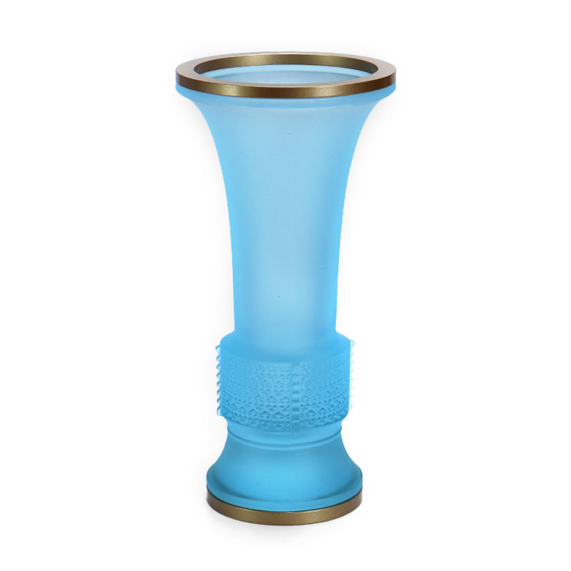 Açık mavi Ruyi serisi Cam Budist sunak teklifleri Seti