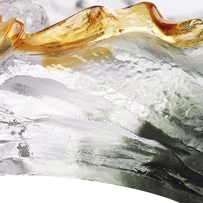 Art Dekoratif Cam Oval Meyve Tepsisi