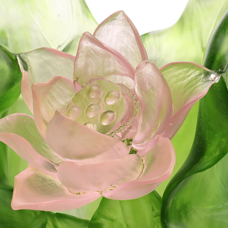 Lotus Serisi Koridor Dekorasyonu Kristal Cam Vazo Seti