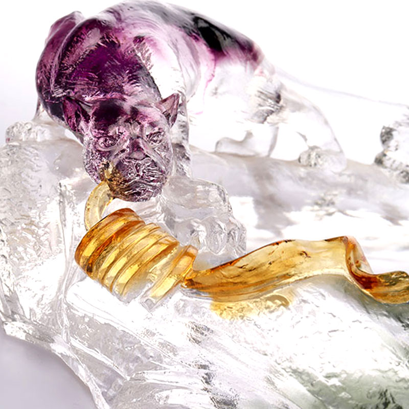 Art Dekoratif Cam Oval Meyve Tepsisi