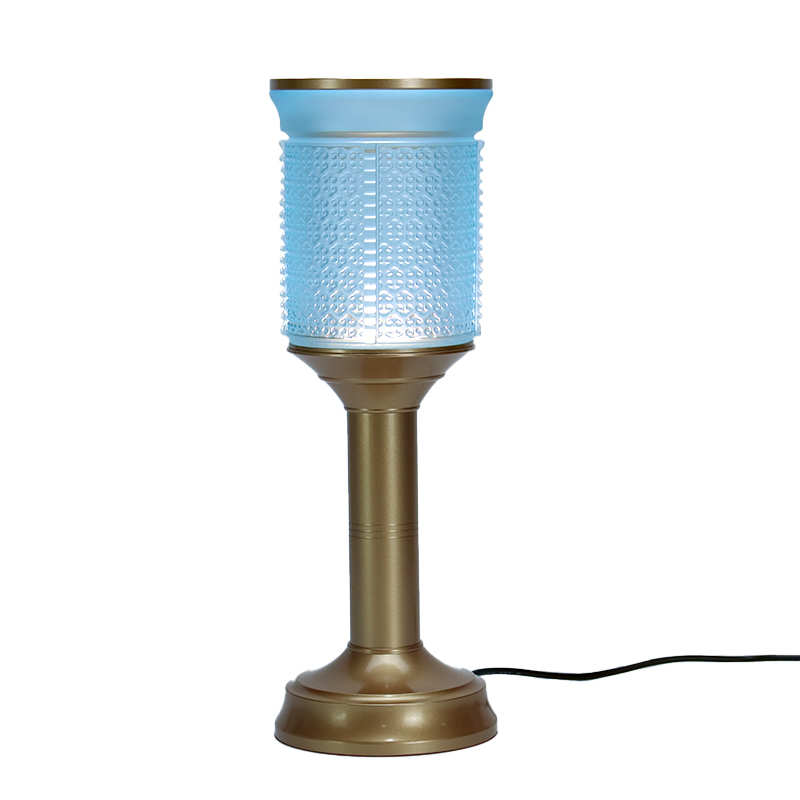 Açık mavi Ruyi serisi Cam Budist sunak teklifleri Seti