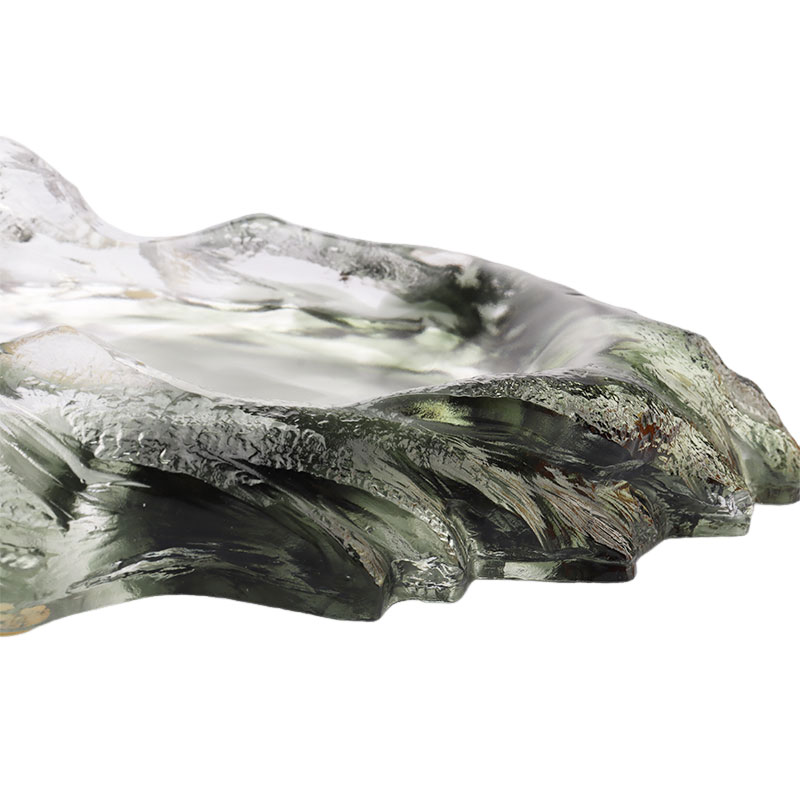 Art Dekoratif Cam Oval Meyve Tepsisi