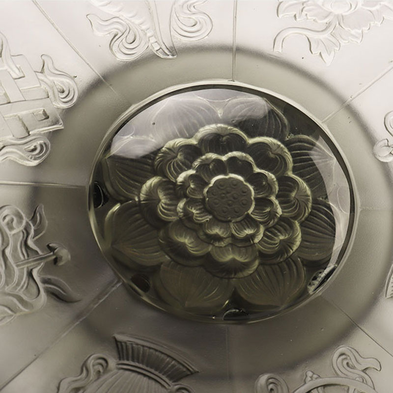 Gri renkli sırlı meyve kasesi