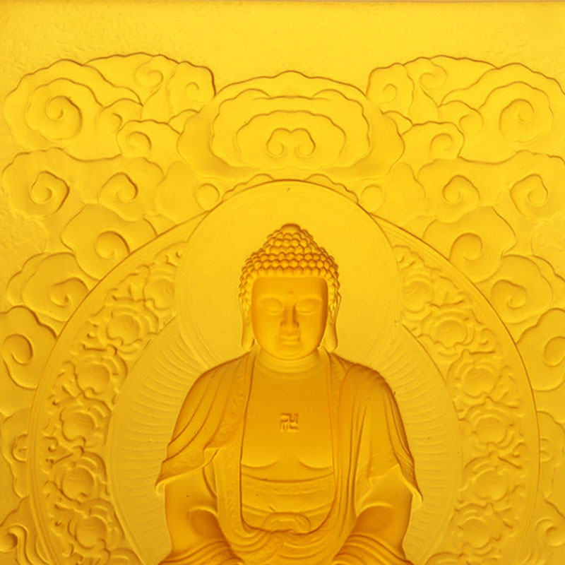 Amitabha Buddha Liuli Dekoratif Tuğla