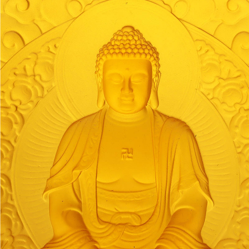 Amitabha Buddha Liuli Dekoratif Tuğla