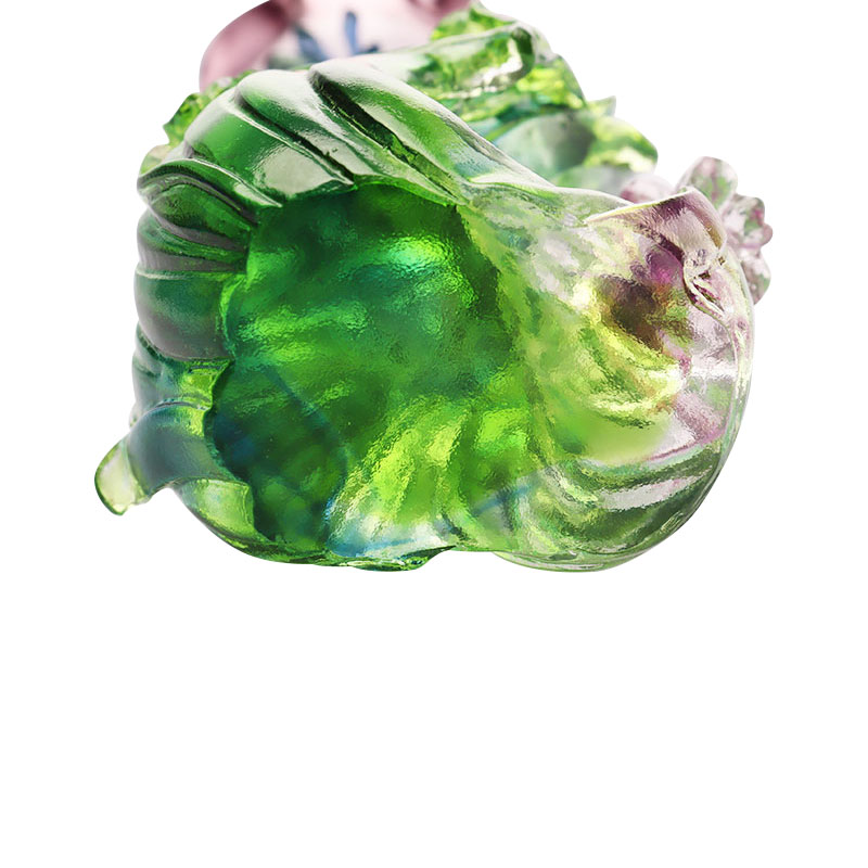 Kristal Cam Lotus şekilli şamdan