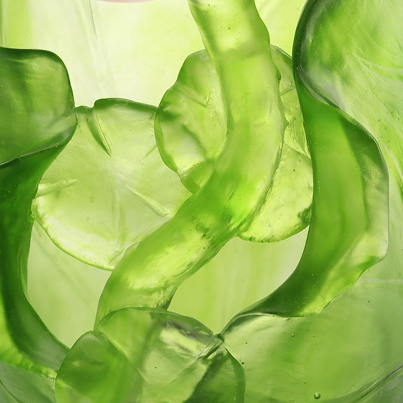 Lotus Serisi Koridor Dekorasyonu Kristal Cam Vazo Seti