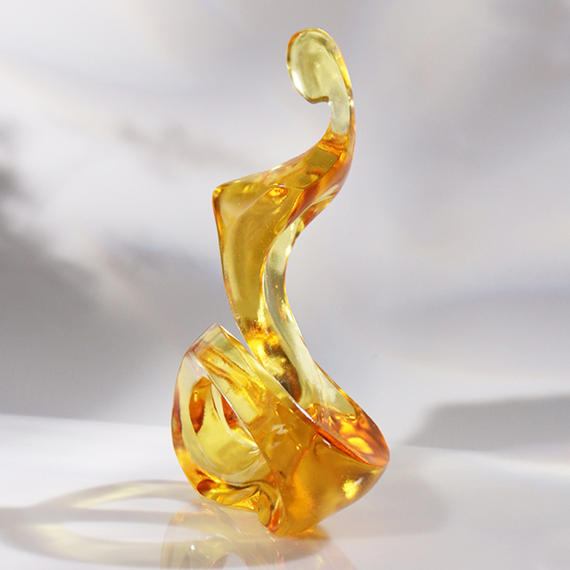 Cam soyut Tethys figürü sanat süsleri