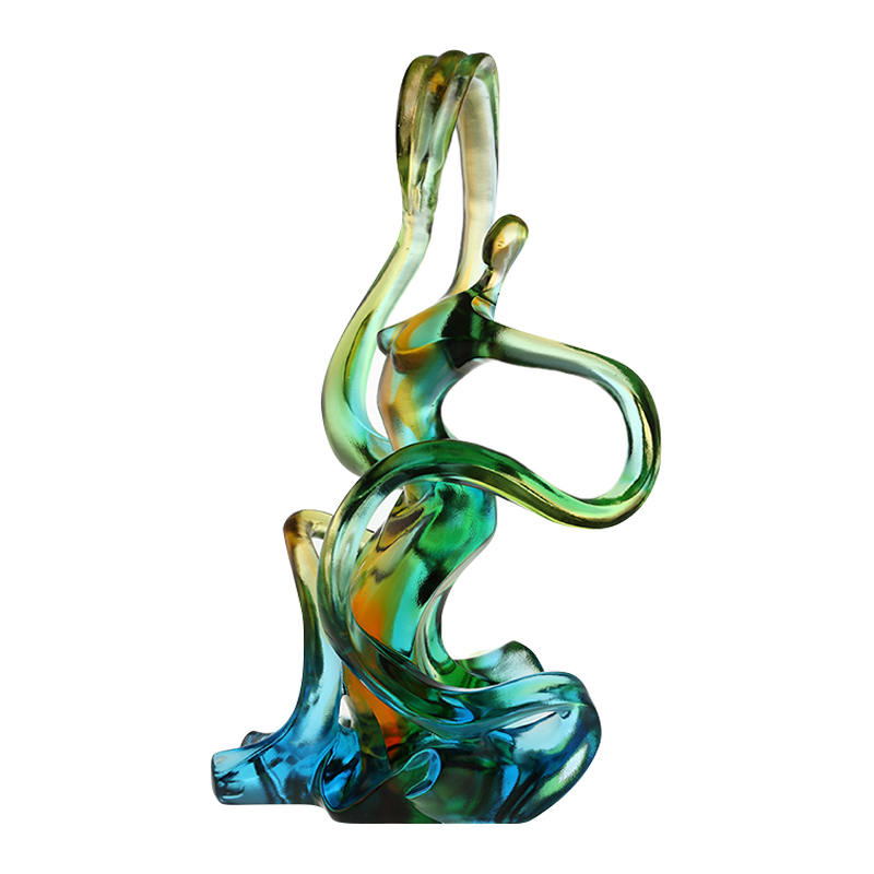 Ev dekorasyonu renkli cam süsler