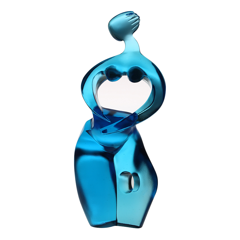 Saf mavi Artemis sanat heykelcik süsleri