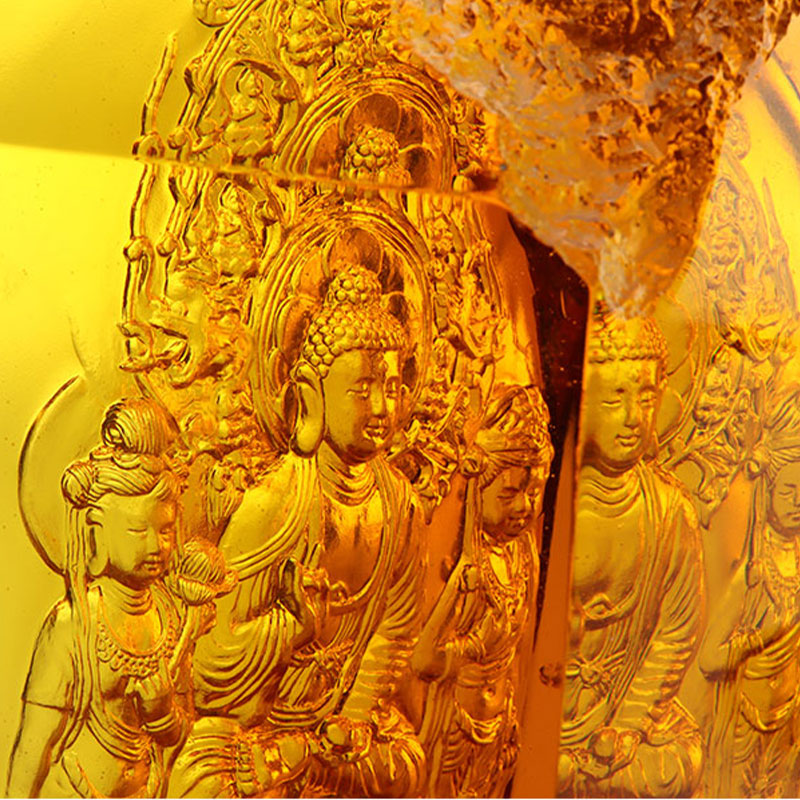 Amitayus Buda Kristal Heykelleri