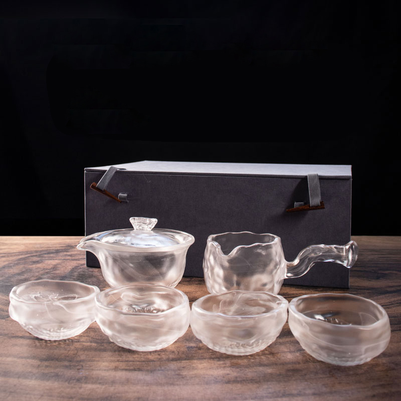 Şeffaf Cam Çay Seti Çaydanlık, Çay Bardağı