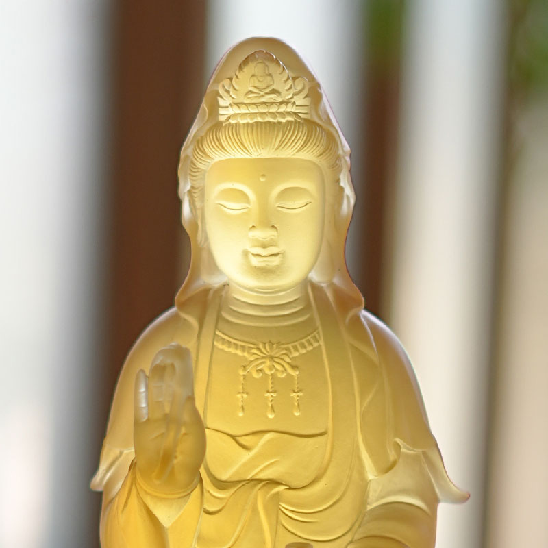 Guanyin Bodhisattva Cam Heykeli