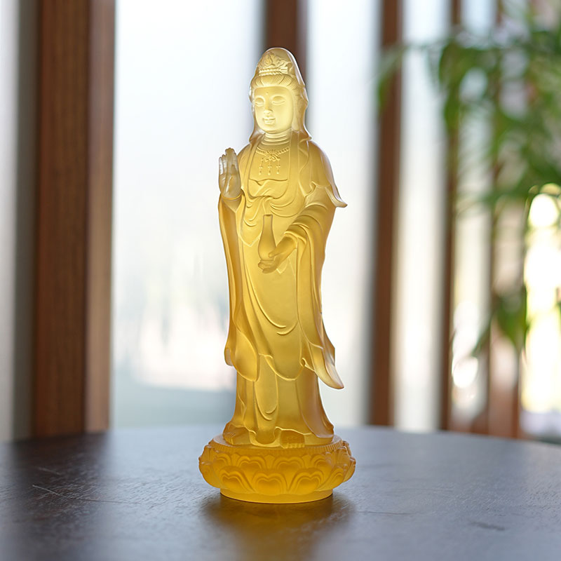 Guanyin Bodhisattva Cam Heykeli