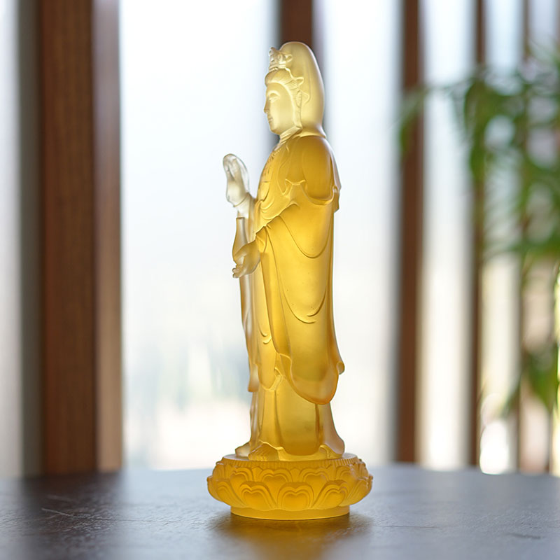 Guanyin Bodhisattva Cam Heykeli